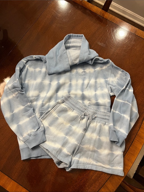 Billabong Tops - Billabong Light Blue Cozy Fleece Hoodie Set